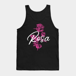 Pink rose Tank Top